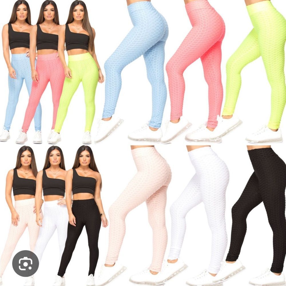 NWT Honeycomb Athletic Leggings 2 pairs Medium #11